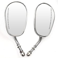 1 Pair Motorcycle Rear View Side Mirrors For Harley Touring XL 883 sportser Dyna Bobber Chopper Chrome/Black Moto Accessories 2024 - buy cheap