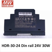 Decir bueno HDR-30-24 Mini 1.5A 24V 30W carril DIN fuente de alimentación meanwell 86-264VAC de entrada 24V DC 30W DR fuente de alimentación industrial CE UL 2024 - compra barato