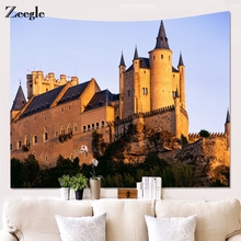 Zeegle diseño de Castillo tapiz de Mandala de pared decoración tela de toalla de playa tapiz colgante de pared manta de Yoga alfombra 2024 - compra barato