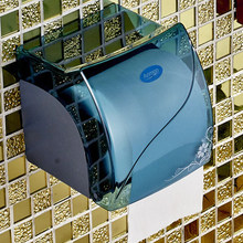 Luxurious bathroom waterproof  transparent plastic toilet rolls  toilet paper box tissue box Paper holder 4colors 2024 - buy cheap