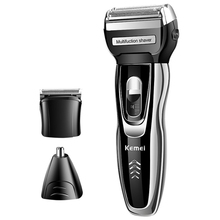 3in1 Rechargeable shaver for men electric shaver beard hair trimmer facial stubble electric razor head shaving machine powerful 2024 - buy cheap