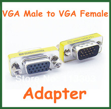 100pcs 15 Pin VGA Male to VGA Female Adapter Extend Converter VGA Connector VGA Male to Female 2024 - buy cheap