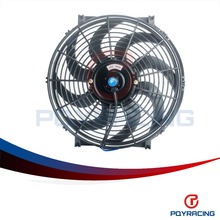 PQY RACING 14 Inch Universal 12V 90W Slim Reversible Electric Radiator AUTO FAN Push Pull With mounting kit Type S 14" PQY-FAN14 2024 - buy cheap