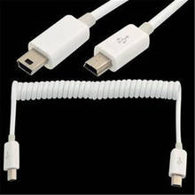 Cable adaptador en espiral Mini USB B, 5 pines M a Mini USB B, macho de 5 pines, 1M, 3 pies 2024 - compra barato