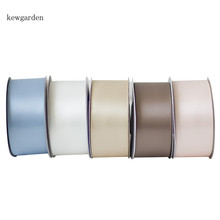 Kewgarden Высококачественная Полиэстеровая атласная лента 1,5 "38 мм вручную изготовленная лента DIY брошь аксессуары для волос тканевая лента для упаковки 18 ярдов 2024 - купить недорого