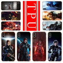 Soft TPU Case For iPhone 13 12 Mini 11 Pro XS Max XR X 8 7 6 Plus SE 2020 S Cover N7 Mass Effect 2020 2024 - buy cheap