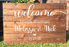 Wedding Welcome Sign Stickers Vinyl Decal for Engagement Celebration Custom Names Date Wall Decals Removable Decoration G39 2024 - buy cheap