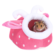 Small Pet Soft Bed Cages Cute Sheep Shape Rabbit Hamster House Bed Rat Squirrel Winter Warm Hanging Cage Hamster Nest 2024 - buy cheap