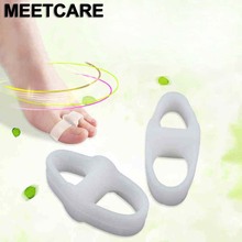 Foot Thumb Double Hole Sleeve hallux Valgus Silicone Gel Toe Separator Care Stretch Separator Bunion Posture Corrector Toe Pain 2024 - buy cheap