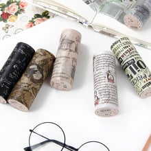 Cinta adhesiva decorativa de papel japonés para manualidades, adhesivo retro de matasellos, Washi, tamaño de 10cm x 5m, 10 unids/lote 2024 - compra barato