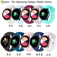 Силиконовый ремешок для часов Samsung Galaxy, ремешок для активных часов Galaxy 42 мм, S2 gear, мягкий спортивный ремешок для смарт-часов 20 мм 2024 - купить недорого