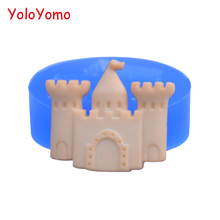 P064YL 20.7mm Castle Silicone Mold - Sugarcraft Fondant Dessert, Cookie Biscuit, Resin Polymer Clay, Gum Paste, Chocolate Resin 2024 - buy cheap