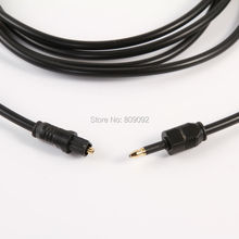 Toslink-cabo de áudio óptico digital de 1.5mm, redondo, quadrado, spdif, 1m/3.5m/2m/3m, para dvd e pc 2024 - compre barato