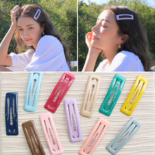 Korean F square Candy Color Hair Clips Geometric BB clip A word hairpin Bang clip for Women Children Girls Jewelry Accessories 2024 - buy cheap