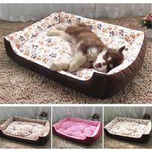 Зимняя теплая водонепроницаемая кровать для собак, моющийся домик для кошек, диван-подушка, кровать для собаки для маленьких средних и больших собак, товары для собак породы чихуахуа 2024 - купить недорого