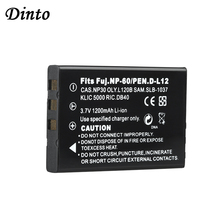 Dinto 1pc 3.7V 1200mAh FNP-60 NP-60 NP 60 NP60 SLB 1137 1037 CNP-30 K5000 D-Li2 Li-20B Battery for FUJIFILM F410 F601 F501 2024 - buy cheap