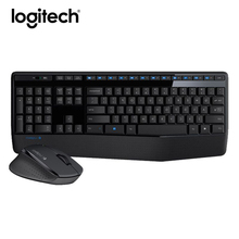Logitech MK345 беспроводная клавиатура и мышь в комплекте, игровые компьютерные компьютеры, геймерские оригинальные эргономичные водонепроницаемые аксессуары и мышь 2024 - купить недорого