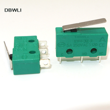 10PCS AC 125V 5 Amp SPDT 1NO 1NC Short Straight Hinge Lever Mini Micro Switch 2024 - buy cheap