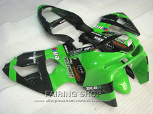 Kit de carenado verde para motocicleta, Kit de carrocería para Kawasaki ZX6R 636, 1998, 1999, 98, 99, zx-6r, 7 regalos, S02 2024 - compra barato