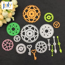 Julyarts 1pcs Round Colorful Metal Cutting Dies Stencil For DIY Scrapbooking Photo Album Embossing Template Folder Crafts Decor 2024 - buy cheap