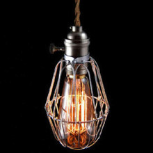 Estilo americano ferro forjado pingente luzes de iluminação Industrial do Vintage Bar café do Vintage pingente de luz com lâmpada 2024 - compre barato