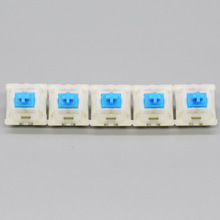 GATERON-Interruptor de teclado mecánico Original, interruptores azules de eje KS-3X, carcasa marfil-blanca personalizada 2024 - compra barato