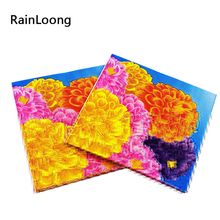 [RainLoong] Chrysanthemum Paper Napkins Mum Flower Festive & Party Supplies  Tissue Napkins Decoupage 33*33cm 1 pack 2024 - buy cheap