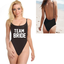 TEAM BRIDE Sexy String Bathing Suit Women Swimwear One Piece Swimsuit Low Back High Cut Monokini Hot Beach Wear Backless Suits 2024 - buy cheap