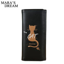 Mara's Dream Women Long Wallet Cartoon Cats Printing PU Leather Hasp Purse Student Phone Bag Fashion PU Leather Wallets Coin Bag 2024 - buy cheap