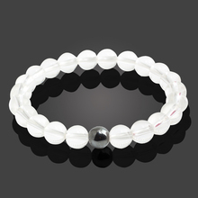 1Pcs Natural Black White Stone Beads Bracelets Buddha Prayer Tiger Eyes Lava Strand Bracelets Chakra Yoga Jewelry for Men Women 2024 - buy cheap