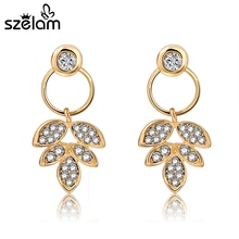 Szelam-Pendientes de plata de primera ley con diamantes de imitación para mujer, aretes pequeños, aros, plata esterlina 150086 2024 - compra barato