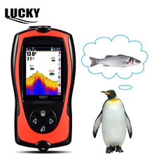 Lucky localizador de peixes portátil para gelo, sonar com sensor para pesca em barco, acessórios com tela lcd 2024 - compre barato
