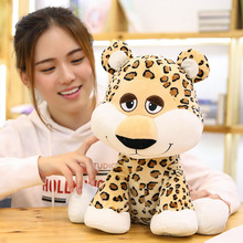 1pc bonito leopardo floresta animais simulação pantera kawaii brinquedos de pelúcia bonecas enchidos adorável macio criativo brinquedos de pelúcia crianças presentes 2024 - compre barato