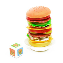 Amusing Kids Pretend Play Kitchen Food Toys Plastic Stacking Hamburger Balance educational toys  No box 2024 - buy cheap