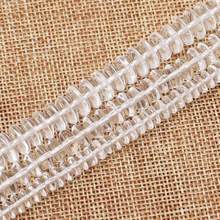 Atacado branco transparente quartzo 4-9mm rondelle beads15 "/38cm beadspara fazer joias diy! Oferecemos atacado misto para todos os itens! 2024 - compre barato