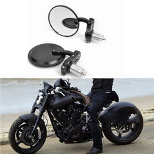 universal Black Motorcycle rearview Mirrors 7/8" For BMW Ducati Aprilia Cafe Racer Victory forTriumph Daytona 675 for cafe racer 2024 - buy cheap
