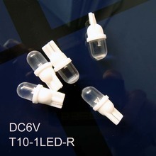 High quality,T10 6V led pilot lamp,194 led,168 6.3v led bulb,T10 6V led indicator light,t10 Wedge,w5w 6v,free shipping 10pcs/lot 2024 - buy cheap