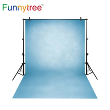 Funnytree Thin Vinyl cloth photography Backdrop blue Pure Color Computer Printing Background Wedding Baby photocall MH-069 2024 - buy cheap