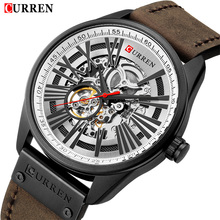 CURREN New Men's Fashion Mechanical Watch Men Waterproof Leather Band Wristwatches Male Automatic Self-Wind Clock Montre Homme 2024 - buy cheap