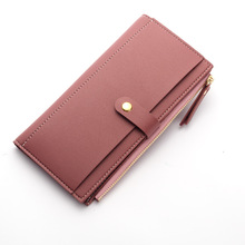 New Long Solid Luxury Brand Women Wallets Fashion Hasp Leather Wallet Female Purse Clutch Money Women Wallet Coin Purse 2024 - buy cheap