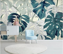 Beibehang Personalizado papel de parede Europeu-estilo HD mão-pintado plantas tropicais TV fundo papel de parede paredes pintura decorativa 3d 2024 - compre barato