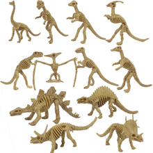 12pcs Jurassic Dinosaur Toy Skull Skeleton Figure Toys Dinosaur Model Simulation Dragon for Kids 2024 - buy cheap