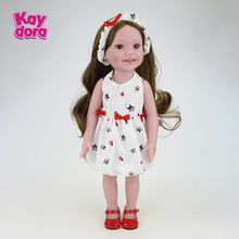 18 Inch Realist Princess Dressup Dolls 18 Inch  Baby Fashion Dolls Kids Toys With Pretty Dress For Children's Birthday Gift 2024 - buy cheap