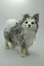 cute small  simulation husky dog toy handicraft lifelike husky doll gift about 16x6x15cm 2024 - buy cheap