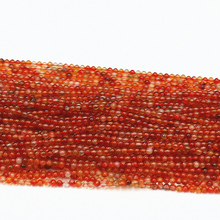 Rojo Natural cornalina Natural ágata ónix 2mm 3mm separadores de cuentas redondos de moda de la joyería de bricolaje suelta conclusiones perlas 15 "B427 2024 - compra barato