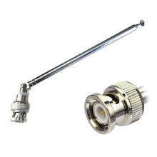 FM Radio Antenna BNC Connector Telescopic Aerial 0.7m Stainless Steel 2024 - buy cheap