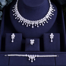Accking African 4pcs Bridal Jewelry Sets New Fashion Dubai Full Jewelry Set For Women Wedding Party Accessories Design 2024 - buy cheap