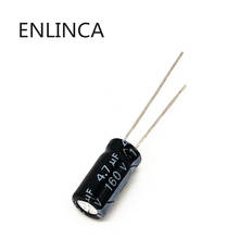 10pcs/lot BC18 160v 4.7UF aluminum electrolytic capacitor size 6*12 4.7UF 20% 2024 - buy cheap