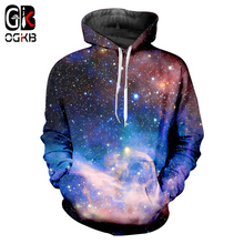OGKB 2018 New Men/women's Hoodies Print Galaxy Space Starry Star Long Sleeve Tops Pocket Sweatshirt Casual Hooded Pullovers 6xl 2024 - buy cheap