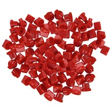 100pcs/lot Red Flat Flush Plastic Guitar Bass Amp Knobs 2024 - buy cheap